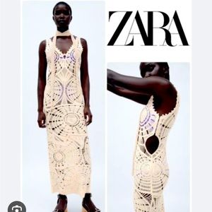 Zara Cut Out Crochet Dress